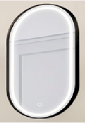 ESPEJO NOAH LED DE COLOR NEGRO