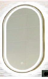 ESPEJO NOAH LED DE COLOR DORADO